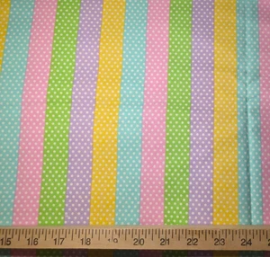 Snuggle Rainbow Polka Dots Flannel Craft Sewing Fabric by the Yards Joann NEW - Picture 1 of 1
