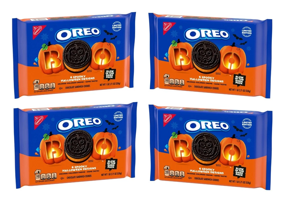 6 Pack OREO Chocolate Sandwich Cookies with Orange Creme – Halloween Limited Edt