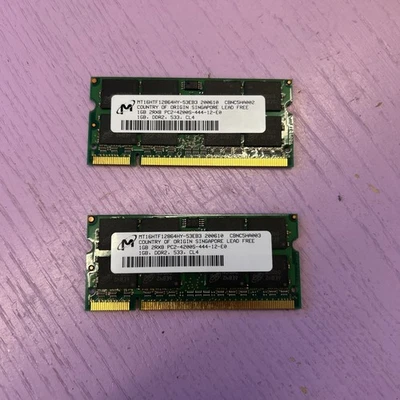 2 Memoria RAM Micron - 1GB DDR2 - Immagine 1 di 4