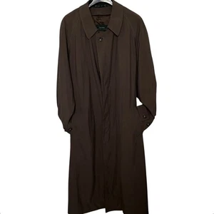 Ralph Lauren LRL Belted Trench Coat Olive Green Taupe Wool Zip Out Liner 44R - Picture 1 of 9