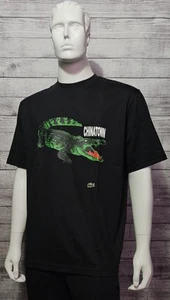 Nueva Camiseta Negra Lacoste X Chinatown Edición Limitada Unisex Calce Suelto Talla Mediana - Imagen 1 de 6