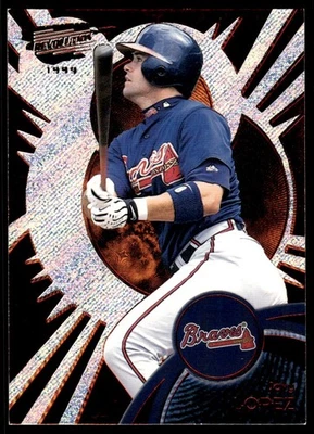 1999 Pacific Revolution Red Javy Lopez 089/299 Atlanta Braves #14 - Imagem 1 de 2