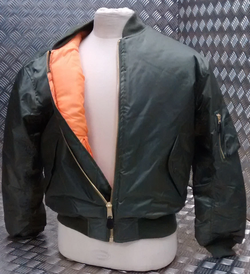 Chaqueta de bombardero estilo militar MA1 EE. UU. MOD/Scooter/Bikers todas las tallas y colores - NUEVA
