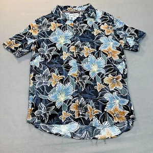 Margaritaville Shirt Jimmy Buffet Hawaiian Shirt Medium Floral Camp Button Up - Picture 1 of 10