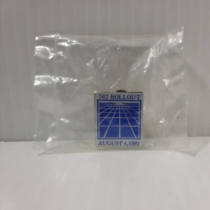 Boeing 767 Rollout August 4, 1981 Metal Lapel Pin Back - Picture 1 of 2
