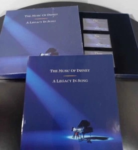 The Music of Disney A Legacy of Song 3 Cassette Box Set Book USA 1992 - Foto 1 di 10