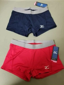 Neu Mizuno flache Damen-Volleyballshorts Drylite vorne. 2 Farben zur Auswahl. - Bild 1 von 6