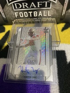 2021 Leaf Metal Draft Hunter Long Rookie Auto #’d /30 - Picture 1 of 2