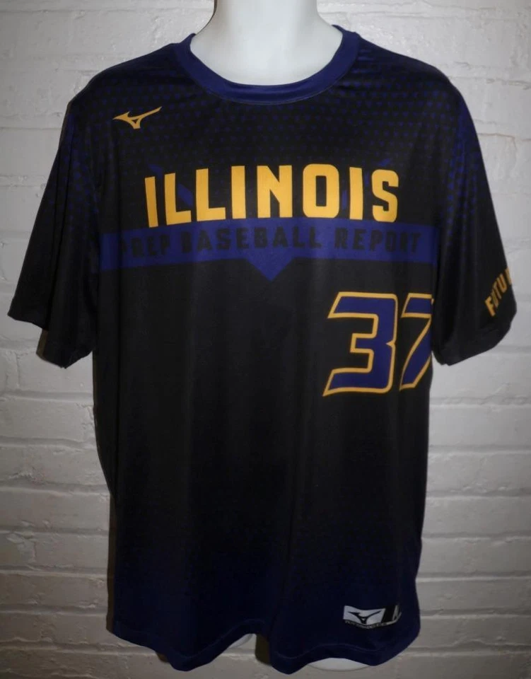 Camiseta deportiva para hombre Mizuno Prep Baseball Report Future Games Illinois mediana ¡ENVÍO GRATUITO! Foto 1 de 1