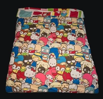 Hello Kitty & Friends Sanrio Twin Comforter Reversible Rare - Image 1 of 4
