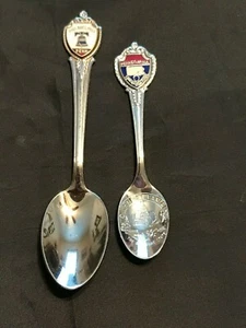 2 Pennsylvania emaillierte Sammler Silber Löffel *1004 - Bild 1 von 2
