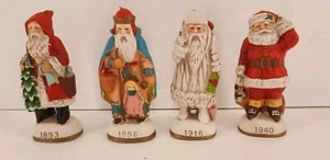 Weihnachtsreproduktion 1991 inkl. 4er Set Keramik Weihnachtsmann Figuren. - Bild 1 von 7
