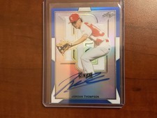 2019 Leaf Perfect Game All American Classic Jordan Thompson Blue Metal SN: 05/30