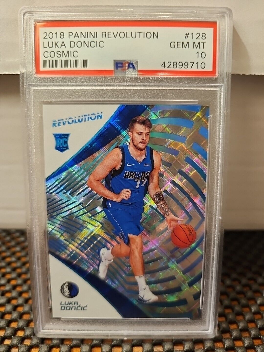 2018-19 Luka Doncic PSA 10 /100 Cosmic Revolution Rookie RC #128