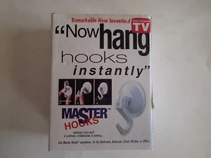 10 MASTER HOOKS Suction Cup Hangers NEW NIB, Home Household Gadgets as Seen onTV - Picture 1 of 3