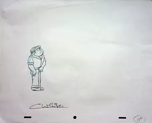 Lápiz de animación Fangface 1978 firmado por producción Colin White RUBY SPEARS #WC - Imagen 1 de 3