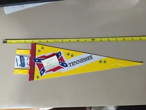Pennant vintage NOS 14" Tennessee souvenir feltro ribelle confederato - Foto 1 di 1