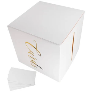 Wedding Card Box Keepsake Boxes Paper for Gifts Bridesmaid Bridegroom - Picture 1 of 12