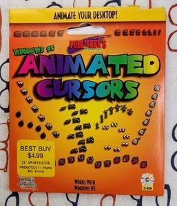 Publisher's Paradise Windows 95 Animated Cursors 1997 PC CD-ROM Media Graphics - Picture 1 of 3
