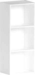 Oxford Cube Libreria, Legno, Bianco, 3 Ripiani - Foto 1 di 7