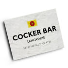 A3 Print - Cocker Bar, Lancashire - Lat/Long Sd5022