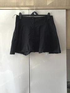 Black Linen Skirt Warehouse Size 12 Rrp £30 - Picture 1 of 4