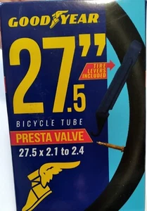 Goodyear 27,5 Zoll x 2.1-2.4 Fahrrad Reifen Schlauch Presta Ventil 2 Reifenheber NEU - Bild 1 von 4