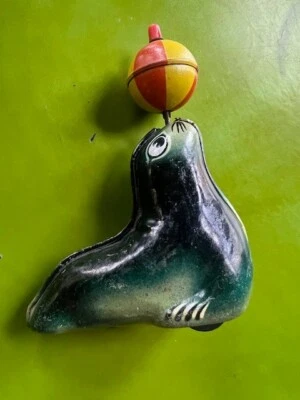 20 世纪 50 年代 Lehmann 西德锡印平衡沙滩球鼻子 — 第 1/4 张图片