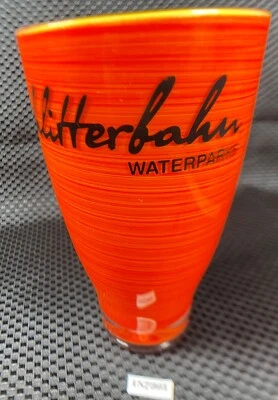 Orange Acrylic Tumbler "SCHLITTERBAHN" Waterparks 16 oz   IN7361 - Image 1 of 4
