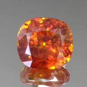 18.47cts Rare Gem Cushion Red Orange Natural Sphalerite Spain Loose Gemstones - Picture 1 of 5