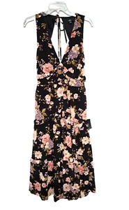 Lulus Womens Dress Midi L Confidently Sweet Halter Tie Neck Open Back Boho Party - Picture 1 of 13