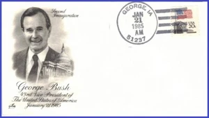 USA4 #IN32a U/A ARTCRAFT 2 FDC Bush VP 1985 - Imagen 1 de 1