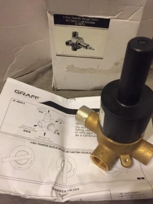  NUEVO Graff G-8051 4 puertos alto flujo transferencia válvula áspera sin función de apagado Foto 1 de 4