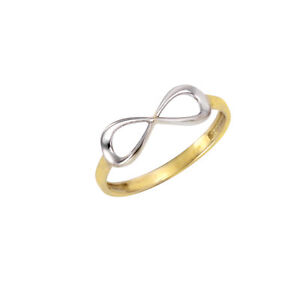 Celesta Gold Damen Ring 375 Gold bicolor Infinity NEU Celesta Gold Ring
