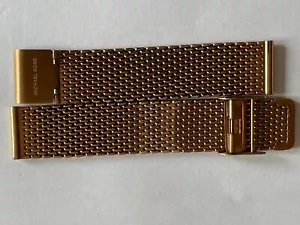 (A726) New MICHAEL KORS 18mm Rose Gold Tone Stainless Steel Mesh Watch Strap - Picture 1 of 4