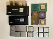 Lot of 22 Intel Pentium AMD CPU Ceramic Processor Chips for Gold Recovery