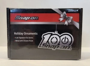 Snap On Tools SSX20P141 Holiday Ornaments 6 Pack Metal Logos SEALED - Picture 1 of 3