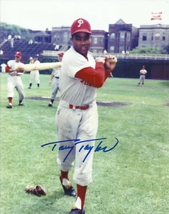Tony Taylor 1964 Philadelphia Phillies Wrigley Field Autographed 8x10 Photo COA - Picture 1 of 1