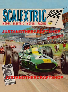 Scalextric Jim Clark 1965 Poster A4 Format Laden Display Schild Werbung Faltblatt - Bild 1 von 1
