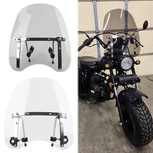 18"x16" Motorcycle Windscreen Windshield For Harley For Massimo Minibike MB200S - Imagen 1 de 22