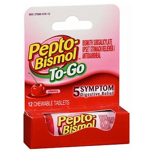 Pepto-Bismol To-Go Tablets 12 Tabs By Pepto-Bismol - Image 1 of 1