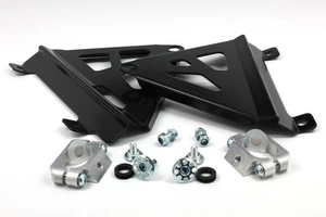 Black Radiator Braces Works Connection 18-B708 For 17-18 Honda CRF450R CRF450RX - Picture 1 of 3