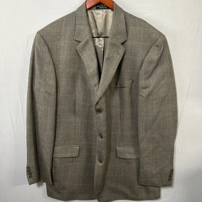 Blazer Andrew Fezza Para Hombre 46L Mezcla de Lana Cachemira Chaqueta Gris Nuevo con Etiquetas Calce Clásico Foto 1 de 4
