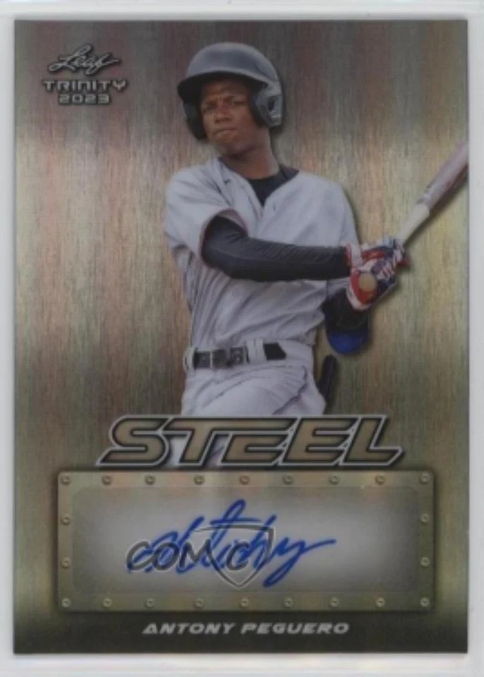 2023 Leaf Trinity Steel 07/15 Antony Peguero #S-AP1 Auto - Image 1 of 1
