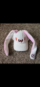 All Purpose Rabbit Gloomy Bear Bunny Fuzzy White Cap Hat - Picture 1 of 3