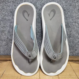 Olukai Ulele Size US 11 - Men's Golf Sandals Ash/Ulele Eur Size 44 Flip Flops - Picture 1 of 10