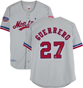 Vladimir Guerrero Montreal Expos Signed Gray Mitchell & Ness Authentic Jersey - Picture 1 of 5