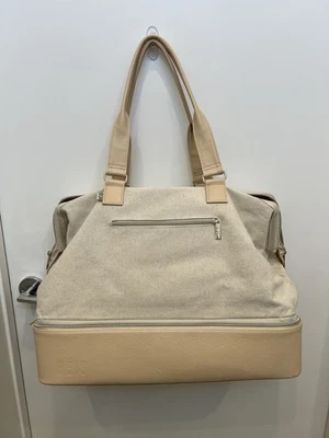 Bolso Beis Weekender de lona beige, para pasar la noche Foto 1 de 4