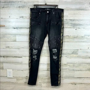 Pantalones de mezclilla urbanos negros Legendary Rawyalty RAW para hombre talla 32 X 31 - Imagen 1 de 8