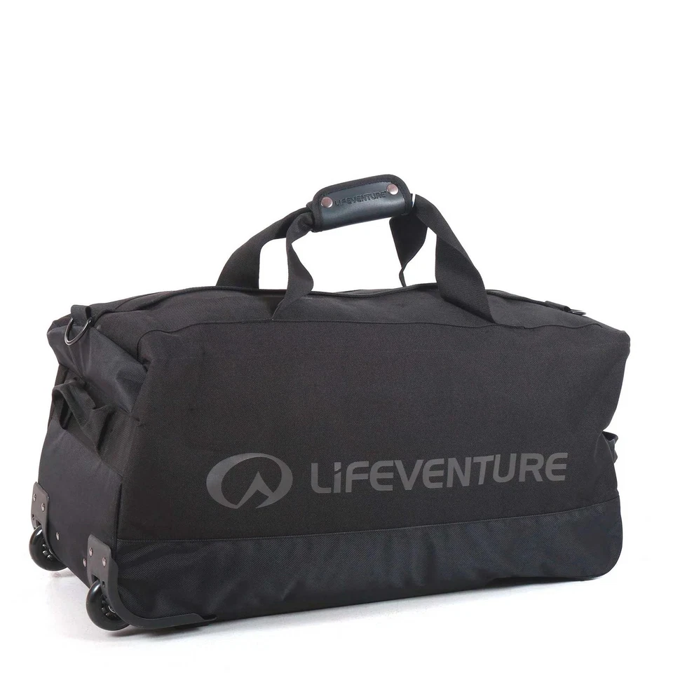 Lifeventure Expedition Wheeled Duffle 100ltr Rigid-Base Black